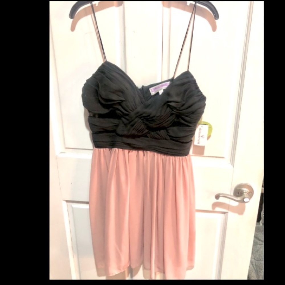 ADRIANNA PAPELL for HAILEY LOGAN Two Tone short Chiffon Dress. size 13/14J NWT - Picture 4 of 7